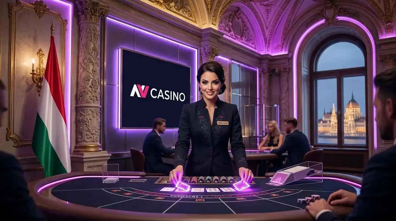 Dealer dealing cards in palace